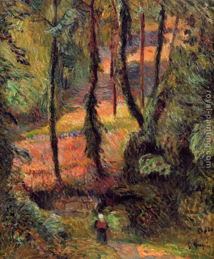 Paul Gauguin : Sunken Path, Wooded Rose